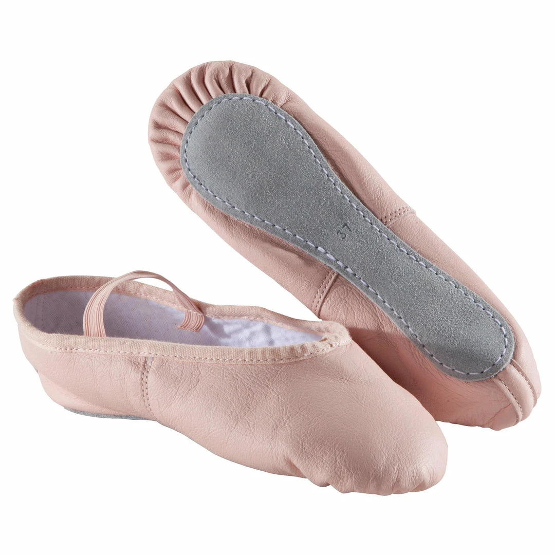 Brand new ๐งจ Fitness Domyos Leather Demi-Pointe ๐ Shoes, ๐ง Girls' ๐คฉ 1 Fitness Domyos Leather Demi-Pointe Shoes, Girls'