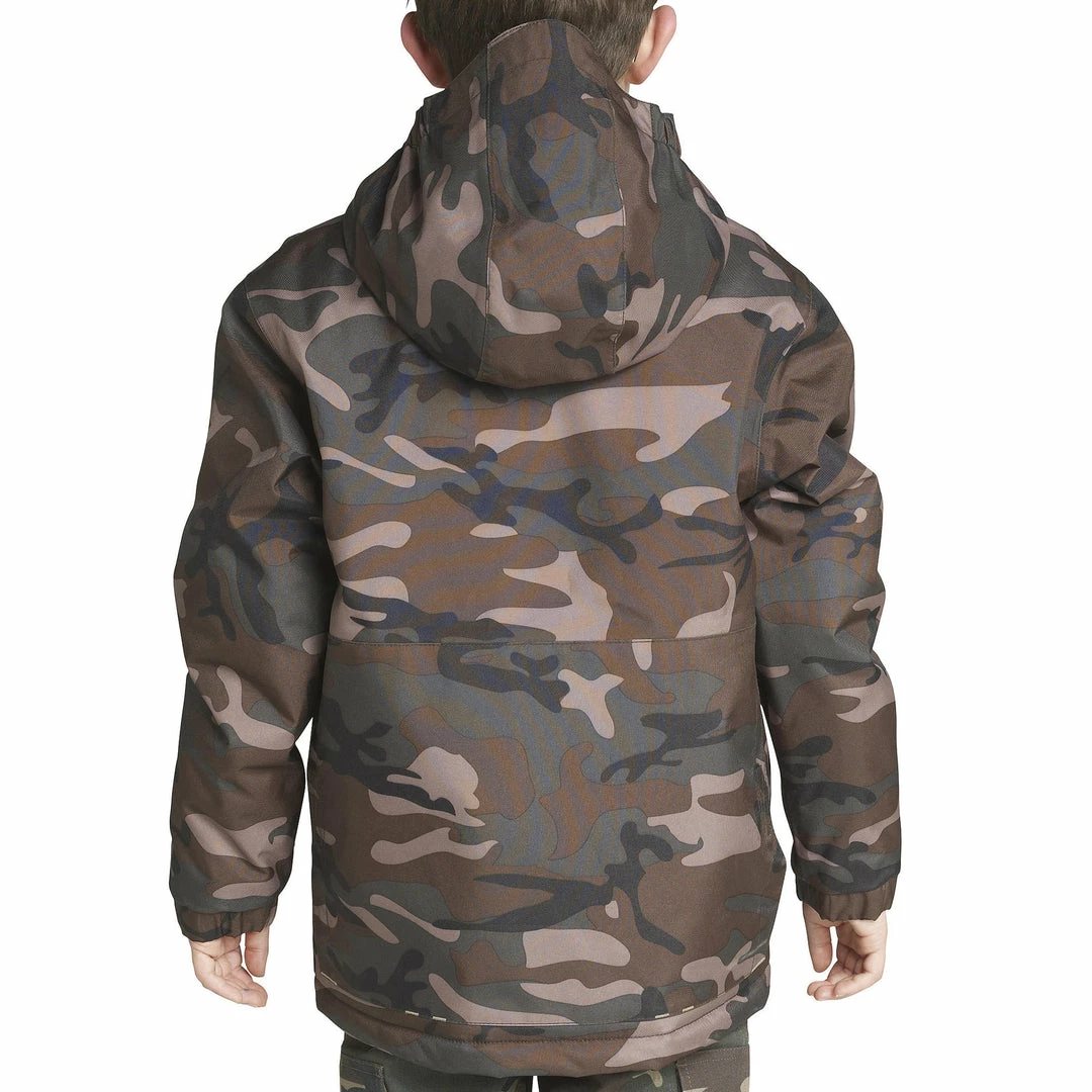 Hot Sale ✔️ Solognac Tops 100 Camouflage Hunting Jacket Kids' 😉 3 Solognac Tops 100 Camouflage Hunting Jacket Kids'
