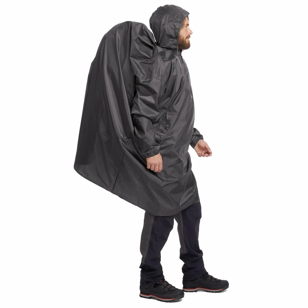Brand new 🔔 Forclaz 40 L Hiking Rain Poncho 🥰 4 Forclaz 40 L Hiking Rain Poncho