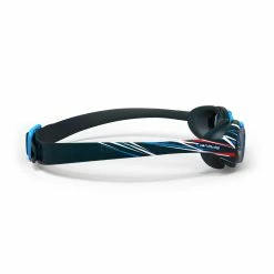 Nabaiji Swimming Goggles - Xbase Print L - Clear Lenses - Navy Blue / Red
