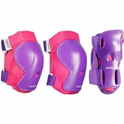 Oxelo Skates Decathlon PLAY5 Protective Gear Set W/ Knee/Elbow Pads & Wrist Guard Kids