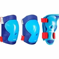 Oxelo Skates Decathlon PLAY5 Protective Gear Set W/ Knee/Elbow Pads & Wrist Guard Kids