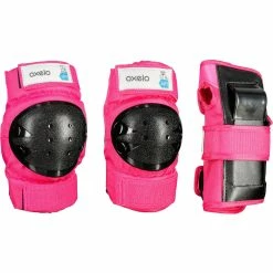 Skates Decathlon Oxelo PLAY3 Protective Gear Set W/ Knee/Elbow Pads & Wrist Guard Kids