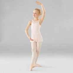 Starever Fitness Girls' Mixed Media Ballet Leotard - Blue