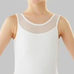 Starever Fitness Girls' Mixed Media Ballet Leotard - Blue