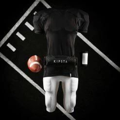 Kipsta Shirts AF 550 Adult American Football Jersey - Black