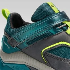 Footwear Quechua Crossrock, Waterproof Velcro Hiking Boots, Kids'
