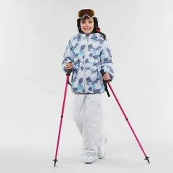 Wedze SKI 100, Ski And Snowboard, Puffer Reversible Jacket, Kids'