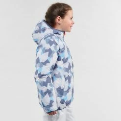 Wedze SKI 100, Ski And Snowboard, Puffer Reversible Jacket, Kids'