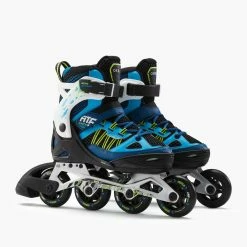 Best deal 🔥 Oxelo Skates Decathlon FIT5 Inline Adjustable Roller Skate Aluminium 76mm 80A Kids 🎉 36 Oxelo Skates Decathlon FIT5 Inline Adjustable Roller Skate Aluminium 76mm 80A Kids
