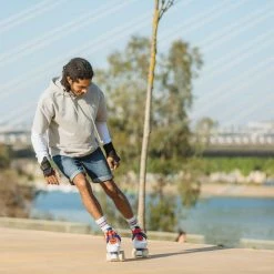 Decathlon Oxelo Quad Vintage Style Roller Skate 60mm 85A Adult