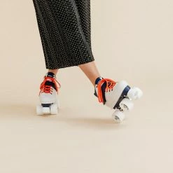 Decathlon Oxelo Quad Vintage Style Roller Skate 60mm 85A Adult