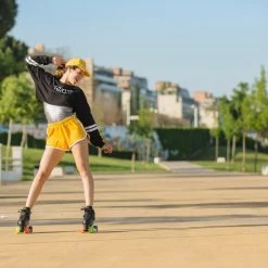 Decathlon Oxelo Quad Vintage Style Roller Skate 60mm 85A Adult