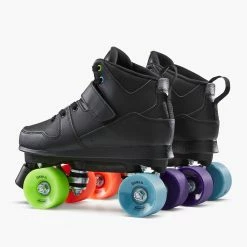 Decathlon Oxelo Quad Vintage Style Roller Skate 60mm 85A Adult