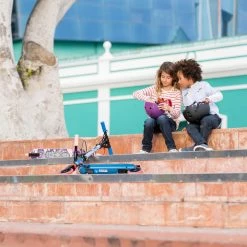 Oxelo Decathlon MID5 Foldable Scooter W/ Suspension & Hand Brake Kids 3'6 To 4'9