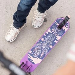 Oxelo Decathlon MID5 Foldable Scooter W/ Suspension & Hand Brake Kids 3'6 To 4'9