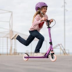 Oxelo Decathlon MID5 Foldable Scooter W/ Suspension & Hand Brake Kids 3'6 To 4'9