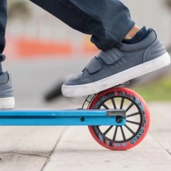 Oxelo Decathlon MID5 Foldable Scooter W/ Suspension & Hand Brake Kids 3'6 To 4'9