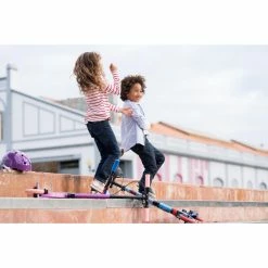 Oxelo Decathlon MID5 Foldable Scooter W/ Suspension & Hand Brake Kids 3'6 To 4'9