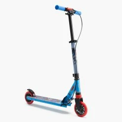 Oxelo Decathlon MID5 Foldable Scooter W/ Suspension & Hand Brake Kids 3'6 To 4'9