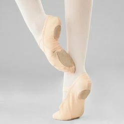 Starever Stretch Canvas Split-Sole Demi-Pointe Ballet Shoes Kids' Fitness