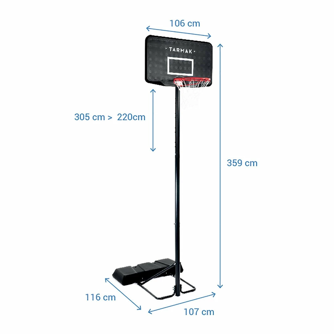 Wholesale 🔔 Tarmak B100 7'5" To 10' 🏀 Basketball Hoop 💯 3 Tarmak B100 7'5" To 10' Basketball Hoop