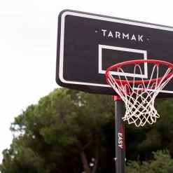 Tarmak Team Basketball Hoop With Adjustable And Foldable Stand (from 2.20 To 3.05m) B100 Easy - Black