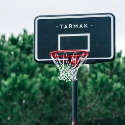Tarmak Team Basketball Hoop With Adjustable And Foldable Stand (from 2.20 To 3.05m) B100 Easy - Black