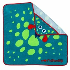 Nabaiji Swimming Dragon Print Towel With Hood For Baby's
