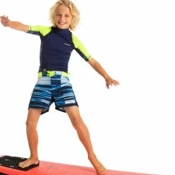 Flash Sale 🔥 Olaian Deals UV Rash Guard Surf Top Kids' 😉 19 Olaian Deals UV Rash Guard Surf Top Kids'