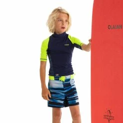 Flash Sale 🔥 Olaian Deals UV Rash Guard Surf Top Kids' 😉 18 Olaian Deals UV Rash Guard Surf Top Kids'