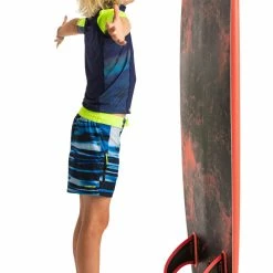 Flash Sale 🔥 Olaian Deals UV Rash Guard Surf Top Kids' 😉 27 Olaian Deals UV Rash Guard Surf Top Kids'