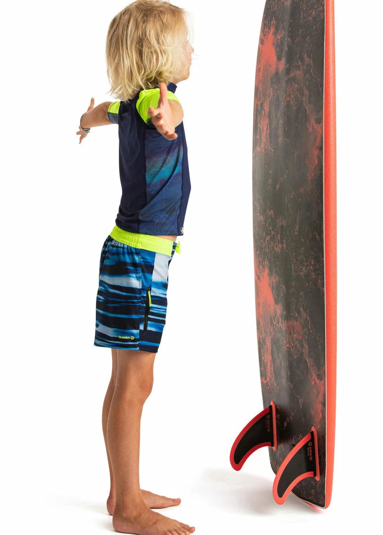 Flash Sale 🔥 Olaian Deals UV Rash Guard Surf Top Kids' 😉 12 Olaian Deals UV Rash Guard Surf Top Kids'
