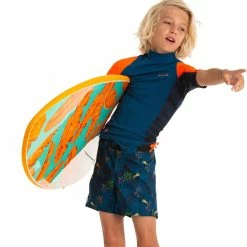 Flash Sale 🔥 Olaian Deals UV Rash Guard Surf Top Kids' 😉 23 Olaian Deals UV Rash Guard Surf Top Kids'