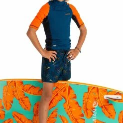 Flash Sale 🔥 Olaian Deals UV Rash Guard Surf Top Kids' 😉 22 Olaian Deals UV Rash Guard Surf Top Kids'