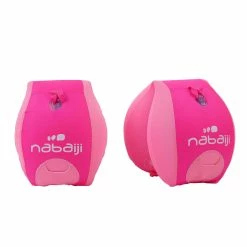Nabaiji Kids' Swimming Adjustable Pool Armbands-waistband 15 To 30 Kg TISWIM “Tiger” Blue