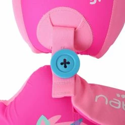 Nabaiji Kids' Swimming Adjustable Pool Armbands-waistband 15 To 30 Kg TISWIM “Tiger” Blue