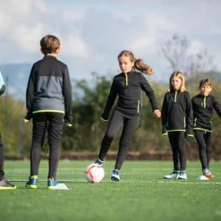 Kipsta Agility 500 Hard Pitch High-Top Soccer Shoes Kids' Footwear