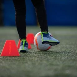 Kipsta Agility 500 Hard Pitch High-Top Soccer Shoes Kids' Footwear