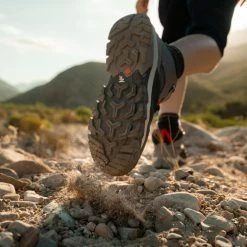 Quechua Crossrock, Mid Waterproof Lace-Up Hiking Shoes, Kids'