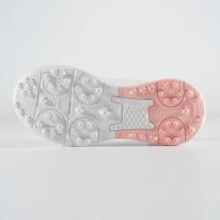 Inesis Girls' Golf Grip Waterproof Shoes - White/Pink