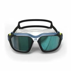 Nabaiji SWIMMING POOL MASK ACTIVE SIZE L MIRROR LENSES - BLUE / BLACK