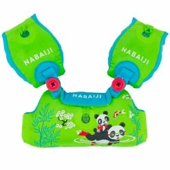 Nabaiji Kids' Swimming Adjustable Pool Armbands-waistband 15 To 30 Kg TISWIM “Tiger” Blue