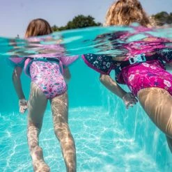 Nabaiji Kids' Swimming Adjustable Pool Armbands-waistband 15 To 30 Kg TISWIM “Tiger” Blue