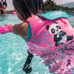 Nabaiji Kids' Swimming Adjustable Pool Armbands-waistband 15 To 30 Kg TISWIM “Tiger” Blue