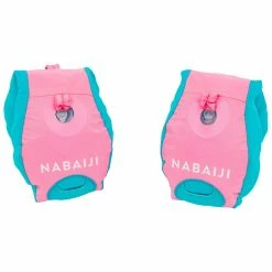 Nabaiji Kids' Swimming Adjustable Pool Armbands-waistband 15 To 30 Kg TISWIM “Tiger” Blue