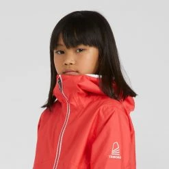 Tribord Tops Kid's Sailing Waterproof Jacket - Wet-weather Jacket SAILING 100 Mint White