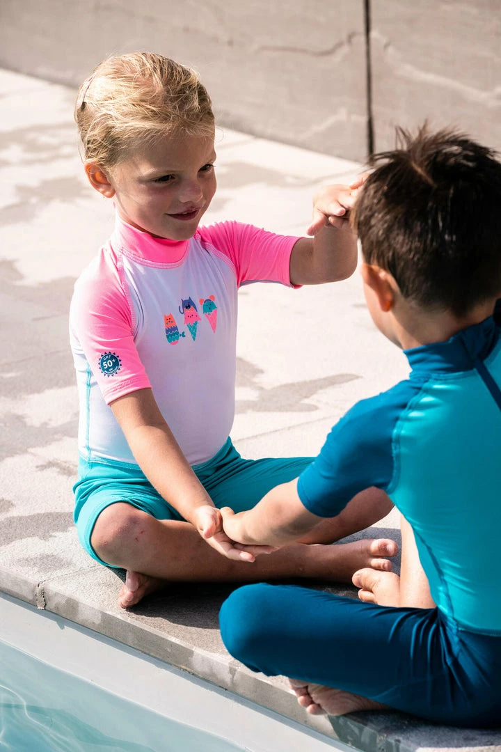 Discount 🌟 Nabaiji UV Rash Guard Short Sleeved Shorty 🩱 Swimsuit Babies' 👏 7 Nabaiji UV Rash Guard Short Sleeved Shorty Swimsuit Babies'