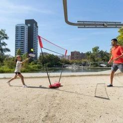 Perfly Portable Badminton Set With Net 2 Rackets And 2 Shuttlecocks 118