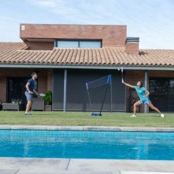 Perfly Portable Badminton Set With Net 2 Rackets And 2 Shuttlecocks 118